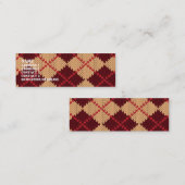 Rauten-Geschäfts-Karten-Schablone Mini Visitenkarte (Vorne/Hinten)