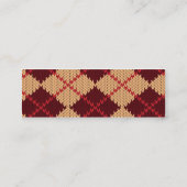 Rauten-Geschäfts-Karten-Schablone Mini Visitenkarte (Rückseite)