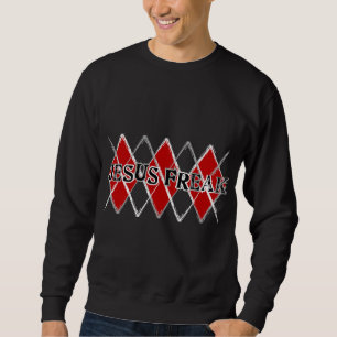 Rauten-Jesus-Freak Sweatshirt