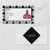 Rauten-Lehrer-Geschäfts-Karte Visitenkarte (Vorne/Hinten)