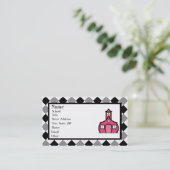 Rauten-Lehrer-Geschäfts-Karte Visitenkarte (Stehend Vorderseite)