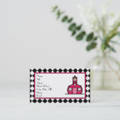 Rauten-Lehrer-Geschäfts-Karte Visitenkarte (Stehend Vorderseite)