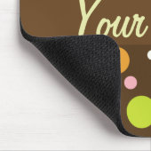 Rauten-Polka-Punkte Mousepad (Ecke)