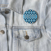 Rauten-Preppy Abzeichen-Blau Button (Beispiel)