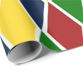 Rauten-Regenbogen-Mehrfarbenharlekin-Diamant Geschenkpapier (Rolleneckpunkt)