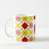 Rauten-roten Apple-Lehrers Kaffeetasse (Links)
