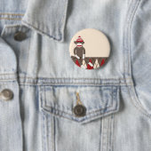 Rauten-Socken-Affe Button (Beispiel)