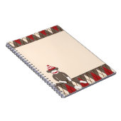 Rauten-Socken-Affe-Notizbuch Notizblock (Rechte Seite)