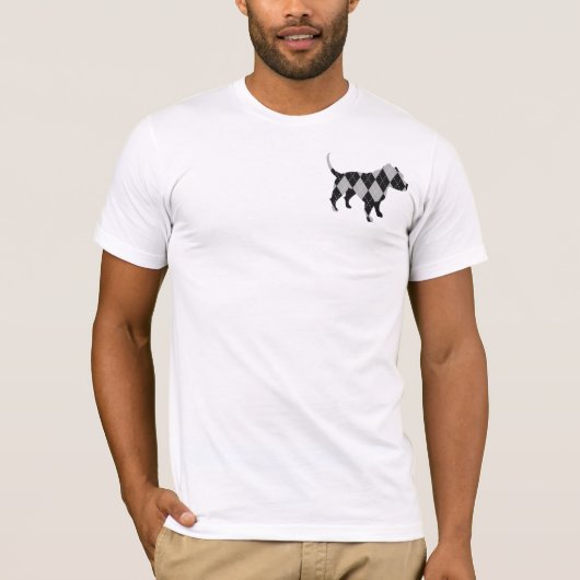 Rauten-T - Shirt - Pitbull (Vorderseite)