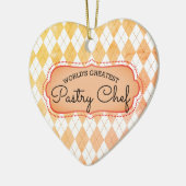 Rautenbackengebäck-Koch Weihnachtsverzierung Keramik Ornament (Links)