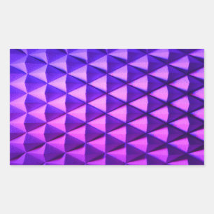 Rautenform Dekoration lila lila helles Geomet Rechteckiger Aufkleber