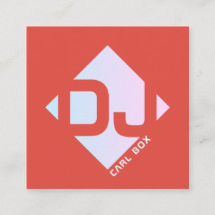 Rautenförmige geometrische mutige Abdeckung Quadratische Visitenkarte