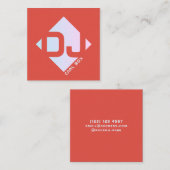 Rautenförmige geometrische mutige Abdeckung Quadratische Visitenkarte (Vorne/Hinten)