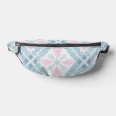 rautenförmiges blaues Muster Bauchtasche (Ablage )