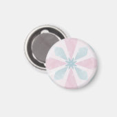 rautenförmiges blaues Muster Magnet (Vorderseite/Rückseite)