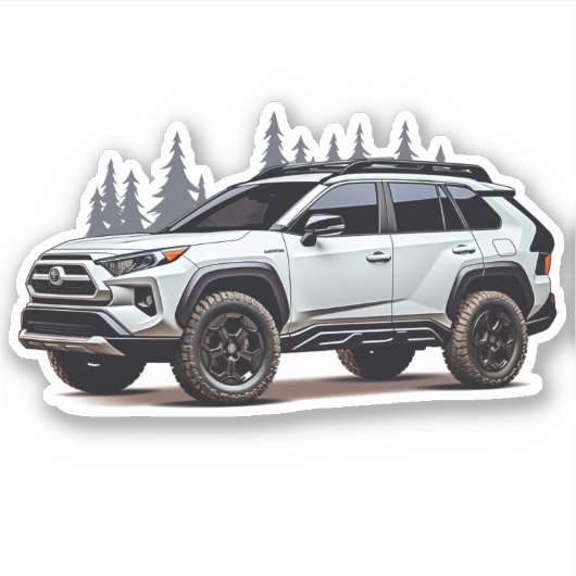 Rav 4 Vinyl Sticker (Vorderseite)