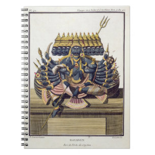 Ravana, Dämonkönig von Ceylon, 'von der Reise Notizblock