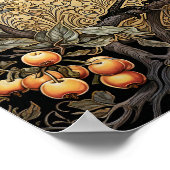 Rave Art Print Black Bird Animal Art Print Poster (Ecke)