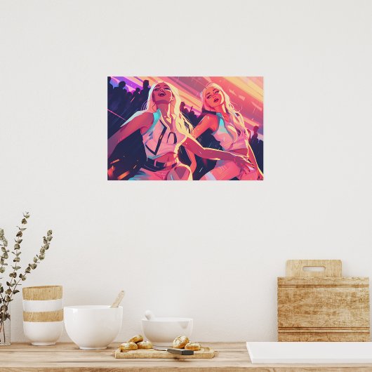 Rave Clubleben Poster (Küche)