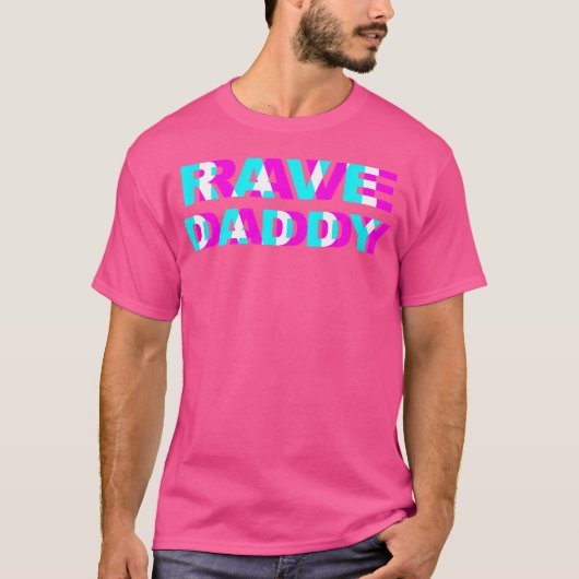 Rave Daddy Edm Music Festival Pater Optical Illus T-Shirt (Vorderseite)