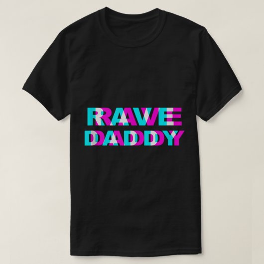 Rave Daddy EDM Music Festival Pater Optical Illus T-Shirt (Design vorne)