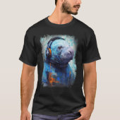 Rave EDM Manatee Headphone T-Shirt (Vorderseite)