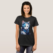 Rave-EDM-Manx-Katzen-Headset T-Shirt (Vorne ganz)