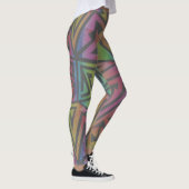 Rave EDM Rainbow Grau Leggings (Rechts)