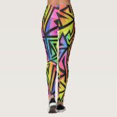 Rave EDM Rainbow Leggings (Rückseite)