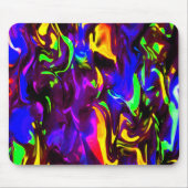 Rave-Feuerzange-Regenbogen Mousepad (Vorne)