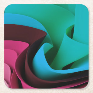 Rave Flow Movement Design Rechteckiger Pappuntersetzer