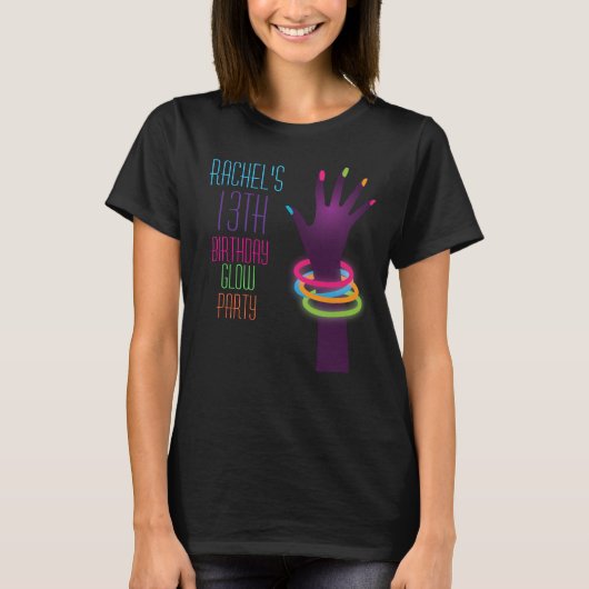 Rave Glow Party T - Shirt (Vorderseite)