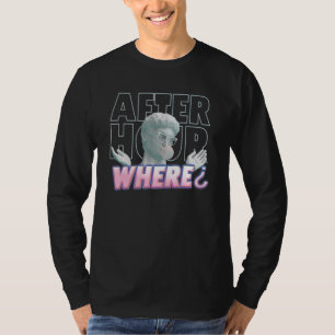 Rave House After Hour Where Shrug Retro Skulptur T-Shirt