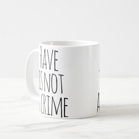 Rave Is Not A Crime Edm Techno Music Festival Kaffeetasse (Vorderseite Links)