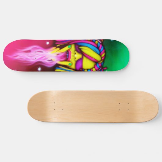 Rave-Mädchen - Skate-Plattform Skateboard (Horizontal)