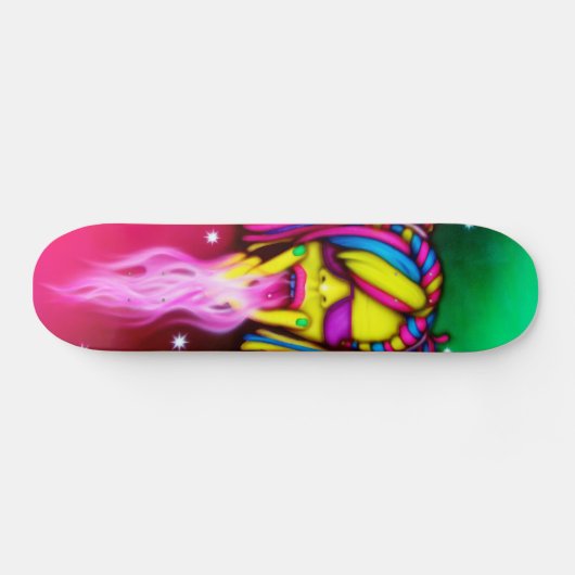 Rave-Mädchen - Skate-Plattform Skateboard (Horizontal)