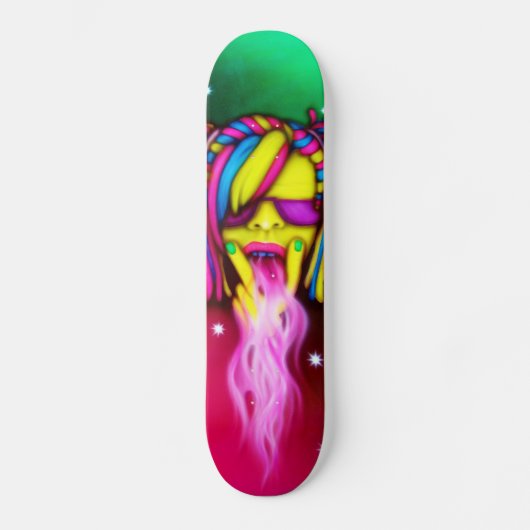 Rave-Mädchen - Skate-Plattform Skateboard (Vorderseite)