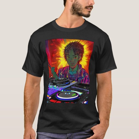 Rave Party Psychedelic EDM Trance Club DJ design_2 T-Shirt (Vorderseite)
