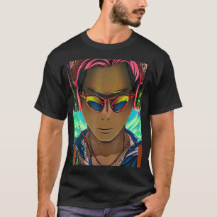 Rave Party Psychedelic EDM Trance Club DJ design_2 T-Shirt