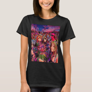 Rave Party Psychedelic EDM Trance Club DJ design_6 T-Shirt