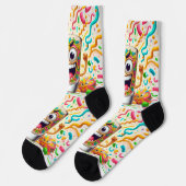 Rave Party Shot Glass Socken (Linkes Detail)