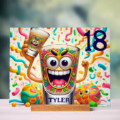 Rave Party Shotglas Bild – lebendiger Spaß Acrylschild (Neutral)