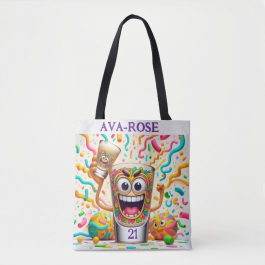 Rave Party Shotglas – lebendiger Spaß Tasche (Vorderseite)