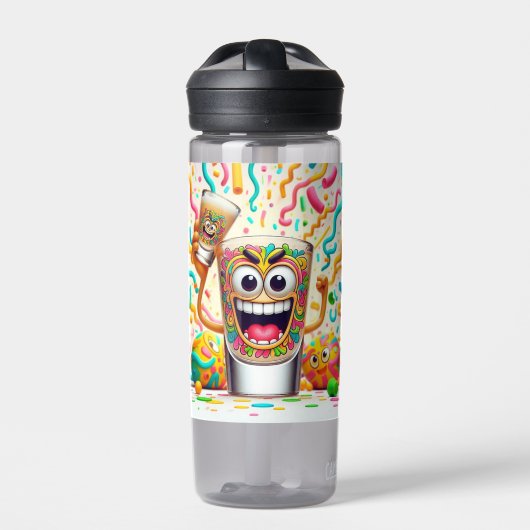 Rave Party Shotglas – lebendiger Spaß Trinkflasche (Vorderseite)