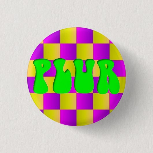 Rave "PLUR" Button (Vorderseite)