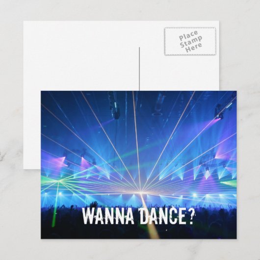 Rave Postkarte (Vorne/Hinten)