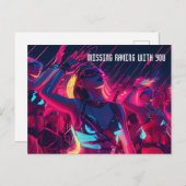 Rave Postkarte (Vorne/Hinten)