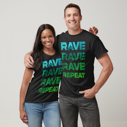 Rave Repea n Techno EDM Trance Dubstep DNB T-Shirt (Unisex)