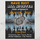 Rave Riot Music Flyer (Vorne)
