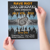 Rave Riot Music Flyer (Hand)